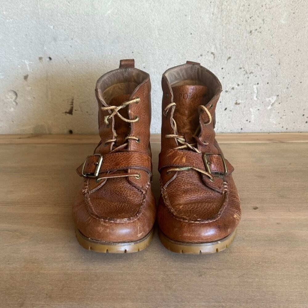 Polo Ralph Lauren Ranger Boots Mens 9 Brown Leather